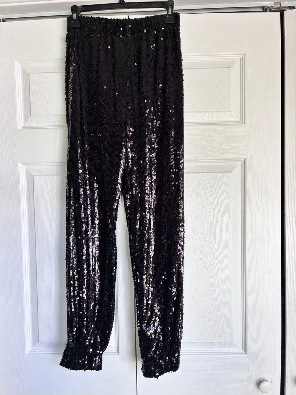 by the way. Black Sequin Jogger Pants for Kids
